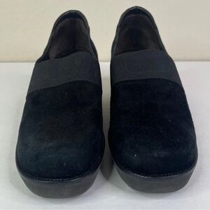 Donald J Pliner Women's Black Nocol Slip On Wedge Shoe Loafer SZ 9.5